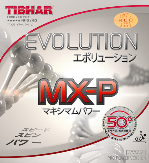 Представляем новую накладку с мелкопористой губкой - TIBHAR Evolution MX-P 50°
