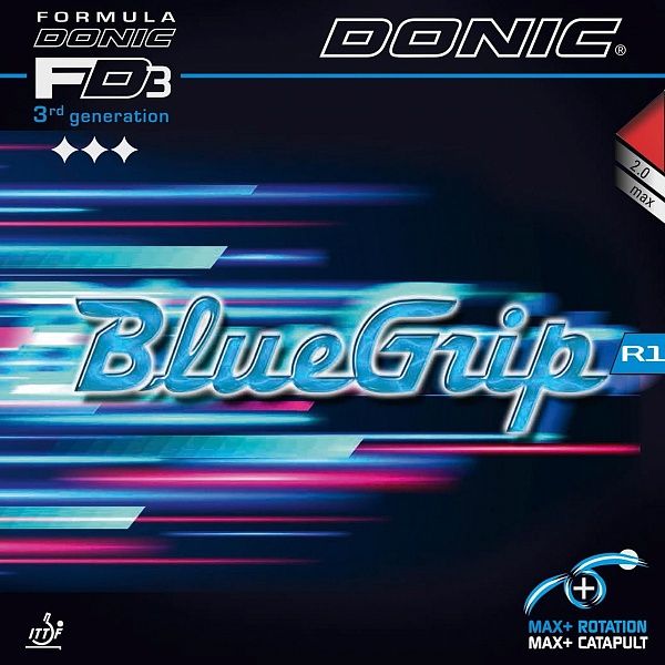 Новая накладка с «липучкой» и синей губкой от DONIC - Blue Grip R1