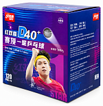 Мячи для настольного тенниса DHS 1* D40+ (DUAL) бел. 120 шт.