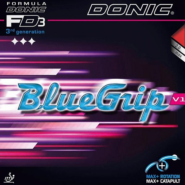 Новая накладка с «липучкой» и синей губкой от DONIC - Blue Grip V1