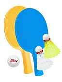 Набор ракеток DHS для настольного тенниса с мячом и воланами T-B-2020