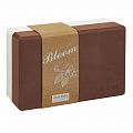 Блок для йоги BLOOM (двуцветный) LB7041